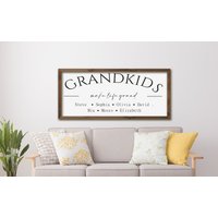 Muttertagsgeschenk Für Oma, Enkel Machen Das Leben Großartig, Enkelkinder, Geschenk Gather-Zeichen, Holzschilder von FARMandBARNdecor