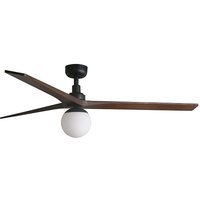 Faro Barcelona - klim l Ventilator mit Licht schwarz/Walnuss Ø150cm von FARO BARCELONA