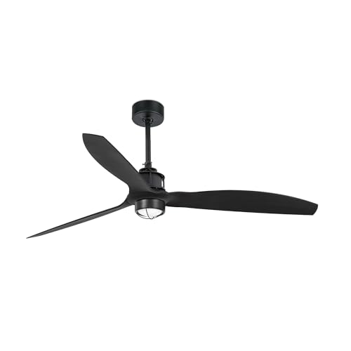 FARO BARCELONA 32100-10 JUST FAN LED Deckenventilator schwarz matt mit DC-Motor von FARO BARCELONA