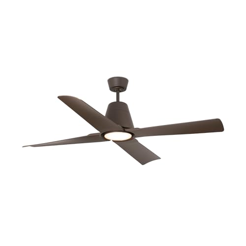 FARO BARCELONA 33490-16- TYPHOON LED Deckenventilator braun mit Gleichstrommotor von FARO BARCELONA