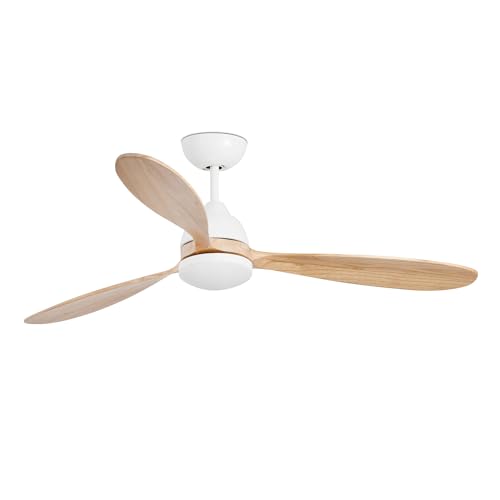FARO BARCELONA Deckenventilator POROS LED weiß mit DC Motor 33524 von FARO BARCELONA