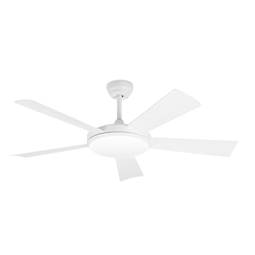 FARO BARCELONA 33803 SAONA LED-Deckenventilator, Weiß, mit DC-Motor von FARO BARCELONA