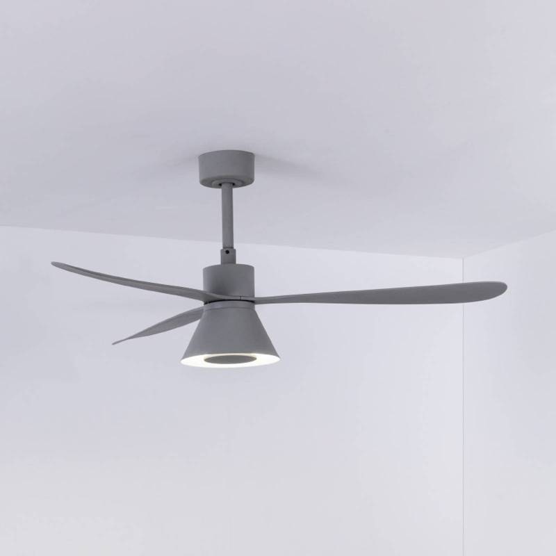 Deckenventilator Amelia Cone, LED-Leuchte, grau von FARO BARCELONA