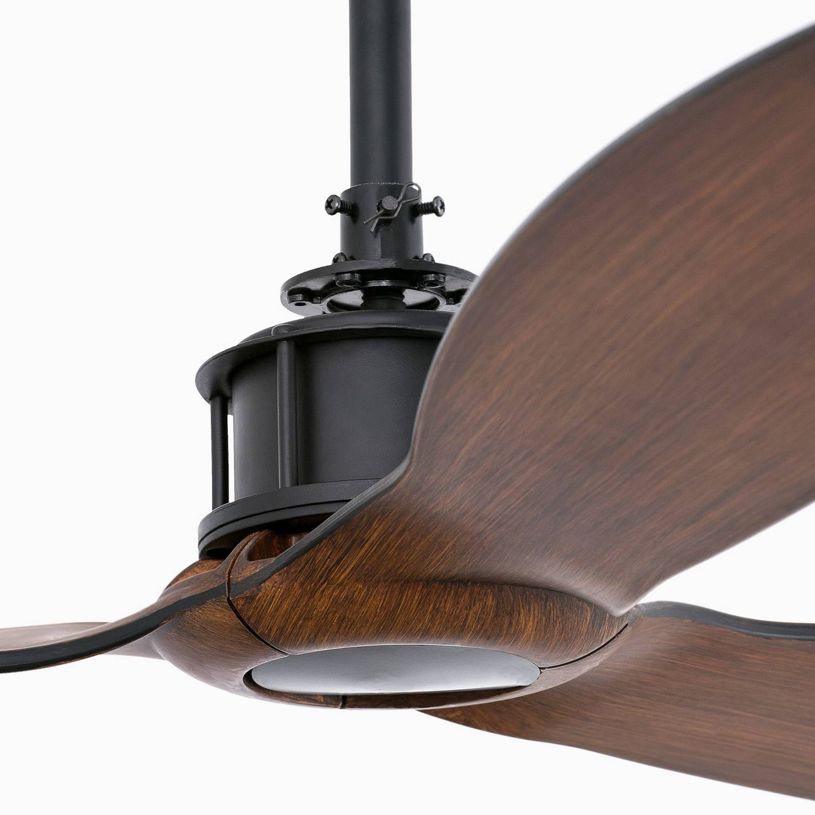Deckenventilator Just Fan M, schwarz/Holz dunkel Deckenventilator Just Fan M, schwarz/Holz dunkel von FARO BARCELONA