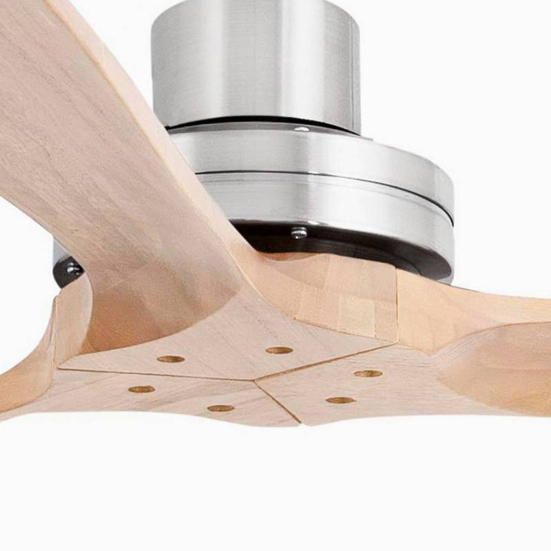 Deckenventilator Lantau XL nickel matt/kiefer von FARO BARCELONA