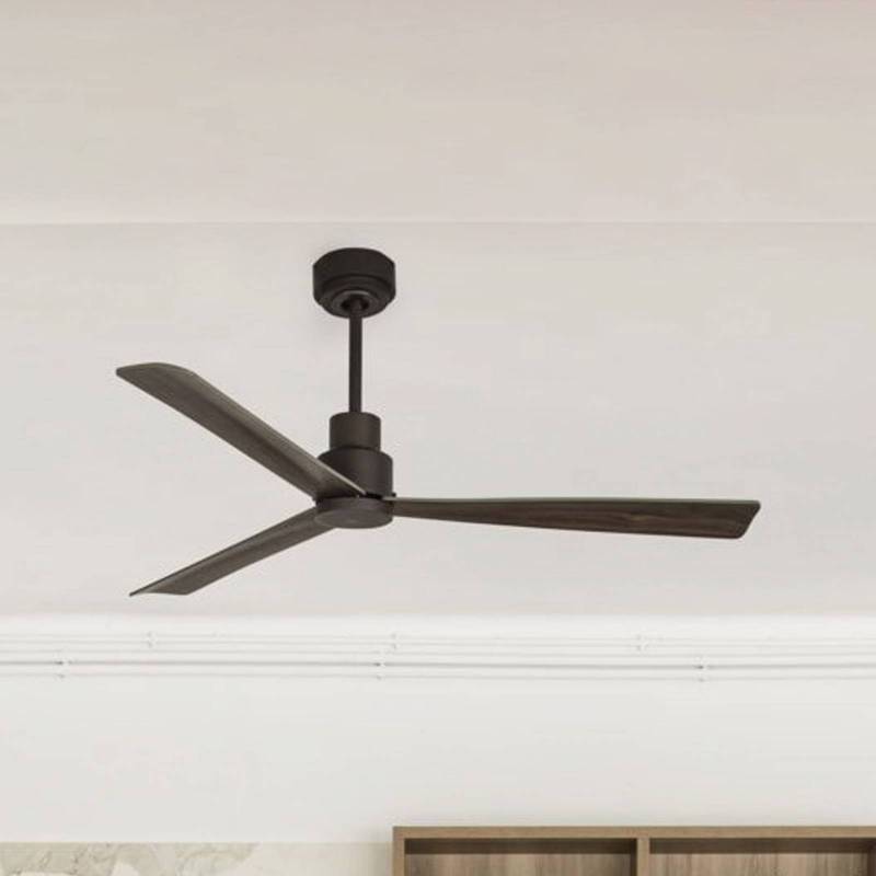 Deckenventilator Nassau, DC, 3 Flügel, dunkelbraun von FARO BARCELONA