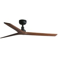 Faro Barcelona - klim m Ventilator ohne Licht schwarz/Walnuss Ø125cm von FARO BARCELONA