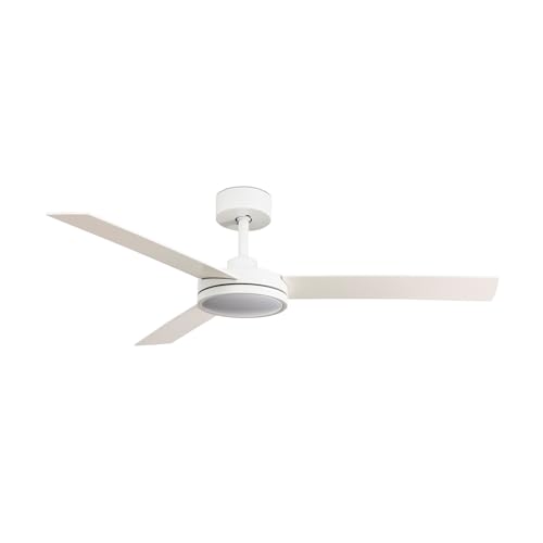 Faro BARTH Weißer Deckenventilator mit LED-Licht von FARO BARCELONA