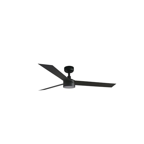 Faro CRUISER Großer schwarzer LED-Deckenventilator mit 6 Geschwindigkeiten von FARO BARCELONA