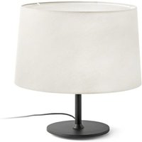 Faro Windsor Tischleuchte mit rundem konischem Schirm Mattschwarz, Leinen 1x E27 Faro Windsor Tischleuchte mit rundem konischem Schirm Mattschwarz, Leinen 1x E27 von FARO BARCELONA
