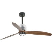 Faro deco led Schwarz, Holz Deckenventilator mit dc Smart Motor - Fernbedienung inklusive, 3000K von FARO BARCELONA