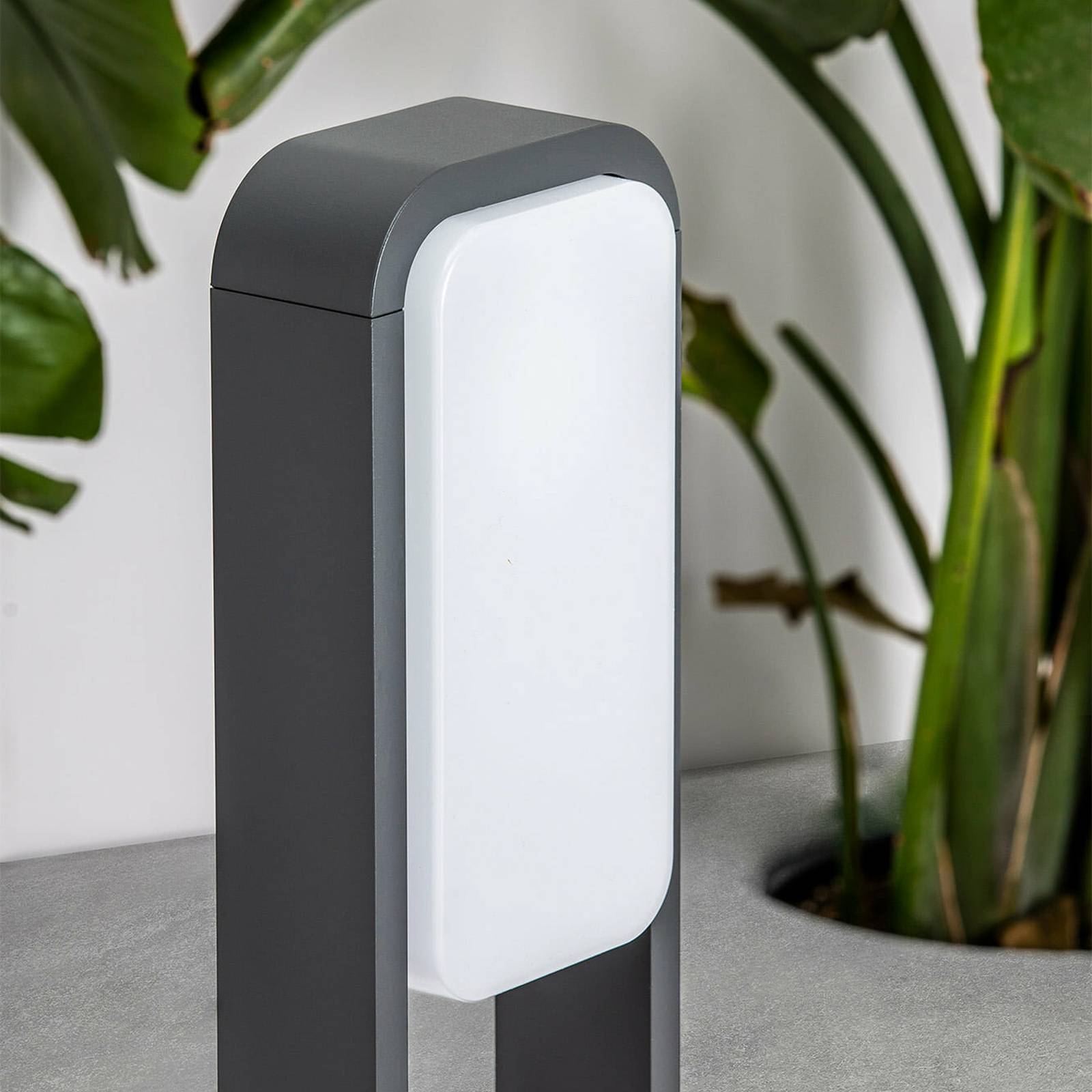 LED-Wegeleuchte Sticker, dunkelgrau, Aluminium, Höhe 72 cm von FARO BARCELONA