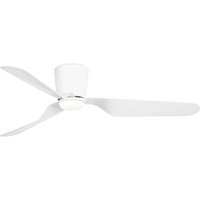 Pemba Deckenventilator weiß mit Gleichstrommotor mit Licht von FARO BARCELONA