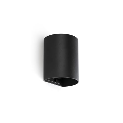 Faro Barcelona 40523 - SOLE Runde Wandleuchte schwarz von FARO BARCELONA