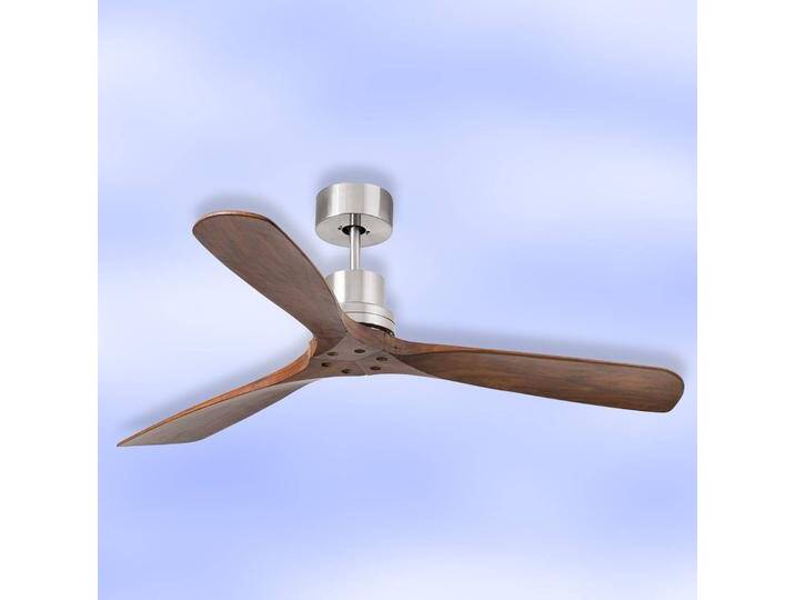 FARO BARCELONA Deckenventilator Lantau, Remote, walnuss/stahl für Wohn & Esszimmer - Holz FARO BARCELONA Deckenventilator Lantau, Remote, walnuss/stahl für Wohn & Esszimmer - Holz von FARO