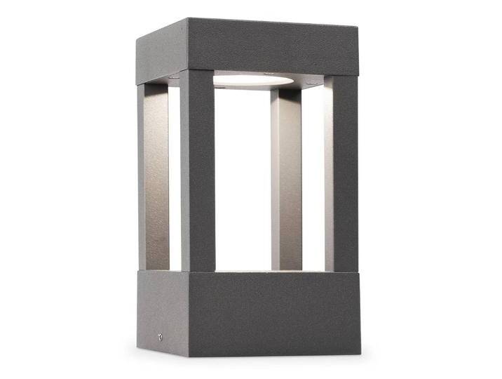 FARO BARCELONA LED Sockelleuchte Agra, alu / grau / zink, Aluminium, Modern, LED Außenleuchte von FARO