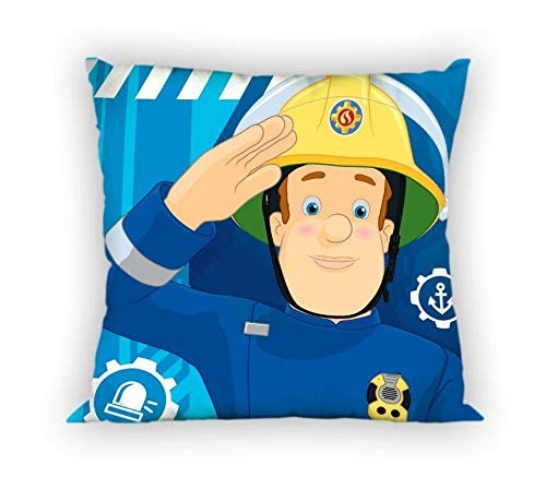 Faro Tekstylia Feuerwehrmann Sam Fireman Sam Polarkissen Dekokissen Zierkissen 005 mit Füllung 40x40 cm von FARO