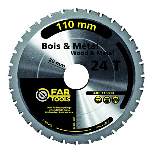 Fartools 115838 Sägeblatt für Kreissäge, 110 mm von Fartools