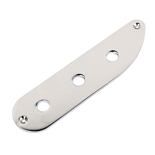 FARUTA 3 Löcher Gitarre Steuerplatte Metall Gitarre Bridge Switch Control Plate Gitarre Zubehör für Tl Style Bass Gitarre Ge214 von FARUTA