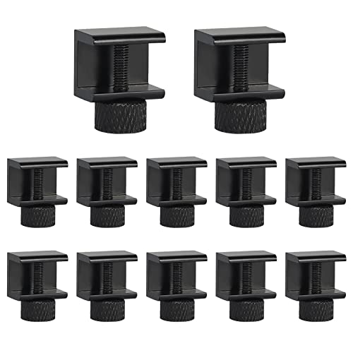 10 Stück 3D Drucker Heißbett Glasplattform Halter 3D Drucker Zubehör 3D Drucker Clip Klemme Zubehör 3D Drucker Heißbett Klemme für 3D-Drucker-Heißbett-Glasplatte Einstellbare Glas Halterung von FASBET
