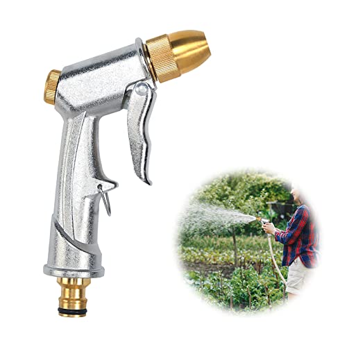Gartenbrause Metall Heavy Duty Hochdruckdüse Handbrause Garten Gartenspritze Metall, Spritzpistole Garten Spritze Gartenschlauch Spritze Garten Brause Pistole Metall Wasserspritze Gartenschläuche (B) von FASBET