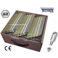 34° Nagelschrauben 3,2x50mm rostfrei Streifennägel TX15 für Hikoki NR1890DBCL Tjep 1,0M-EN13734 von FASCO