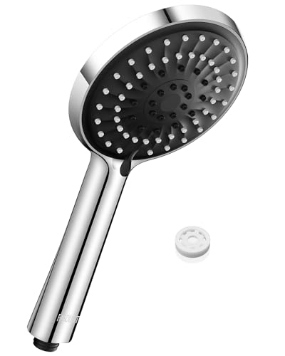 FASDUNT Duschkopf 𝟱 Strahlarten mit 9.5L/min Durchflussbegrenzer【Wasserersparnis 49%】 Hochdruck Duschbrause Wasserdrucks Erhöhung 200% von FASDUNT