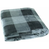 Fashion Zone - Flanell Wohndecke bedruckt 150 x 200 cm Couch Decke blau grün - Mehrfarbig von FASHION ZONE