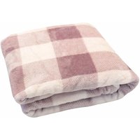 Fashion Zone - Flanell Wohndecke bedruckt 150 x 200 cm Couch Decke rose - Rose von FASHION ZONE