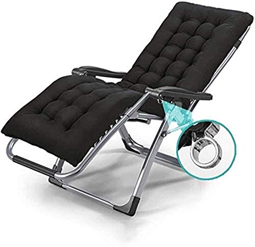 Classic Lounge Stuhl Liegestuhl/Haaemy Null Schwerkraft Stuhl Klappstuhl, Outdoor Lounger Rasenstuhl, Einstellbare Winkel, Abnehmbarer Kissen, Liegestuhl zur pursue Glücklich von FASOHJ