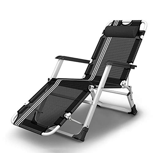 FASOHJ Zero Gravity Liegestühle Patio Lounger Klappstuhl für den Außenbereich, verstellbar, neigbar, Strand, Camping, tragbarer Stuhl für schwere Menschen, Unterstützung 440 lb (Farbe: ohne Kissen) von FASOHJ