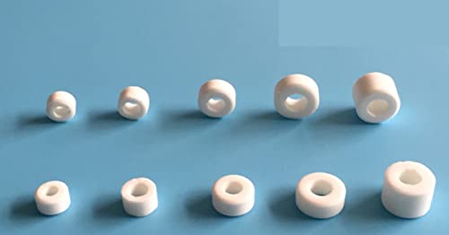 FASOLI Keramikscheibe Abstandshalter M2 M3,5 M4 M5,5 M6,3 Hochtemperaturbeständiger Dichtring Hochfrequenzkeramikisolierung Keramikrohr Flachdichtung 10/20St (Color : 4.2x8x5.5 (20PCS)) von FASOLI