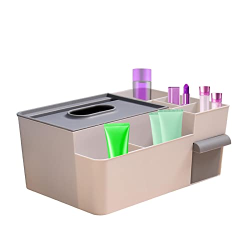 FASSME Taschentuchbox-Halter mit Aufbewahrung – Multifunktionale Taschentuchbox, Schreibtisch-Aufbewahrungsbox, Servietten-Trockner, Blattspender für Nachttisch, Kommode, Küche und Tisch von FASSME