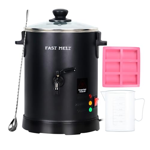 FAST MELT 3 l Seifenbasis-Schmelzgerät – Seifenherstellungs-Set mit konstanter Temperaturkontrolle, schneller Ausgießer, ideal für hausgemachte Seife, Business, schnelles Laden, leicht zu reinigen FAST MELT 3 l Seifenbasis-Schmelzgerät – Seifenherstellungs-Set mit konstanter Temperaturkontrolle, schneller Ausgießer, ideal für hausgemachte Seife, Business, schnelles Laden, leicht zu reinigen von FAST MELT