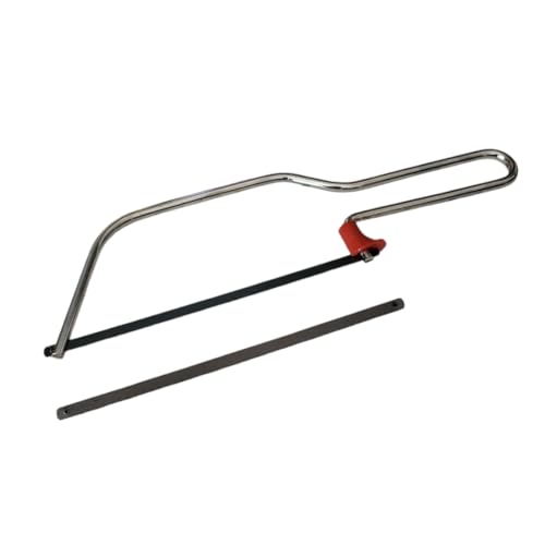 FAST WORLD SHOPPING Handsäge in Bogenform, Mehrzweck-Schneidsäge mit 2 auswechselbaren Klingen von 155 mm, für Eisenmaterialien, Holz, Kunststoff und Gipskarton von FAST WORLD SHOPPING