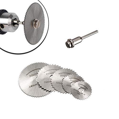 Set Holzscheiben aus Aluminium mit Bohrfutter, kreisförmig von FAST WORLD SHOPPING