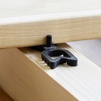 FAST Abstandshalter, 100 Stück, 85x25x8 mm - schwarz von FAST