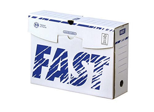 Fast Set Ablagebox Manuelle 25 Stück Dos 10 cm weiß/blau von FAST