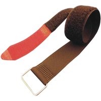 Fastech - F101-50-2000M Klettband mit Gurt Haft- und Flauschteil (l x b) 2000 mm x 50 mm Schwarz, Rot von FASTECH