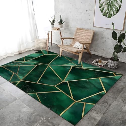 Aquarellglas Geometrie Druck Teppich Dekoration Grün Nicht-Schlupf-Fläche Teppich Boden Teppiche Waschbare Nicht Rutschernde Atmungsaktiv Für Schlafzimmer Aquarellglas Geometrie Druck Teppich Dekoration Grün Nicht-Schlupf-Fläche Teppich Boden Teppiche Waschbare Nicht Rutschernde Atmungsaktiv Für Schlafzimmer von FASTLATE