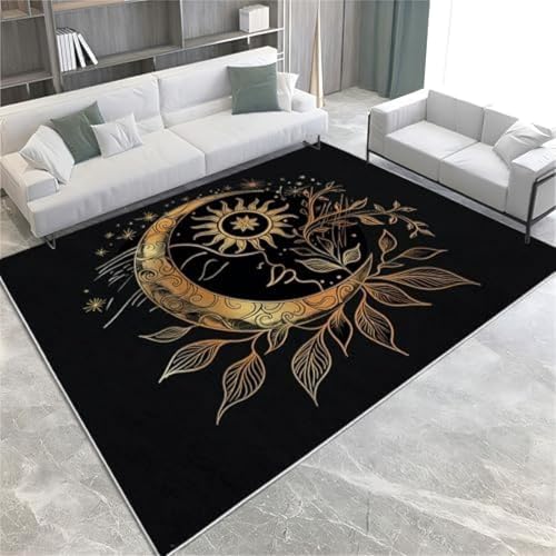 FASTLATE Line Elements Fläche Teppiche Gothic Mond Sonne Weicher Innenbereich Teppich Maschin, FASTLATE Line Elements Fläche Teppiche Gothic Mond Sonne Weicher Innenbereich Teppich Maschin, von FASTLATE