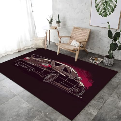 FASTLATE Teppich Einfacher Auto Druckdruck Wohnzimmer Teppich Dekoration, von FASTLATE