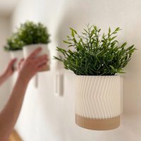 3D-Druck Hängetopf-Set Aus Recyceltem Kunststoff, 3Er-Set von FASTLAYER