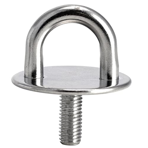 FASTON® Augplatte Rund mit Gewinde M8-40 mm Edelstahl A2 V2A (1 Stück) Ösenplatte Gewindeschraube Decksplatte Wandauge Wandöse Wandhaken Zurröse von FASTON