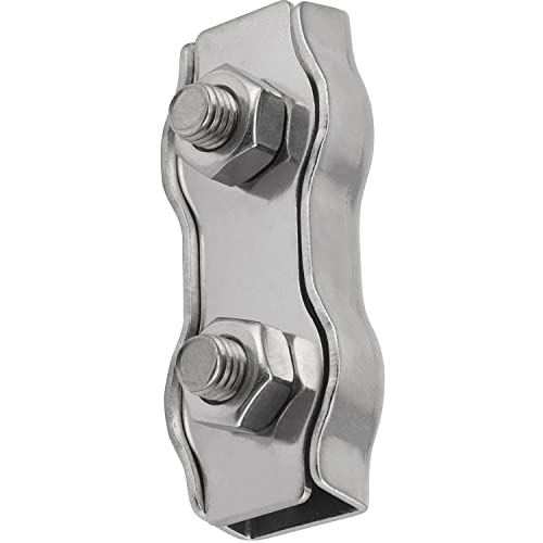 FASTON® Duplex Drahtseilklemme 8 mm Edelstahl A4 V4A (2 Stück) Seilklemmen Drahtseil Klemme Kabelklemme Anzug für Seil von FASTON