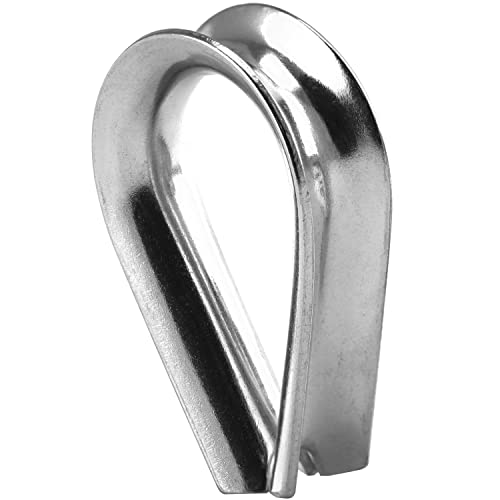 FASTON® Edelstahlkauschen 10 mm ähnl. DIN 6899 Edelstahl A4 V4A (1 Stück) Kausche Drahtseil Kauschen von FASTON