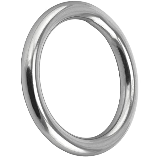 FASTON® Edelstahlringe 5x30mm geschweißt und poliert (2 Stück) Edelstahl O Ring Rundring rostfreier Edelstahl A4 V4A von FASTON