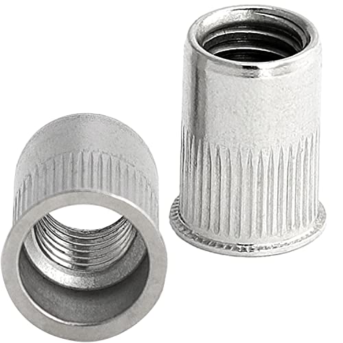 FASTON® Einnietmuttern kl. Senkkopf Rundschaft offen gerändelt M6x14 mm Edelstahl A2 V2A (10 Stück) Senkmuttern Nietmuttern Muttern Senkkopfmuttern Blindnietmuttern von FASTON