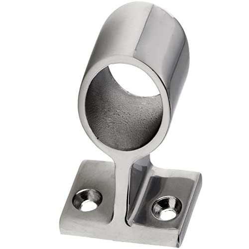 FASTON® Handlaufdurchlass 60° 25 mm (1 Stück) Edelstahl A4 V4A Handläufe Reling Geländer Endstück von FASTON
