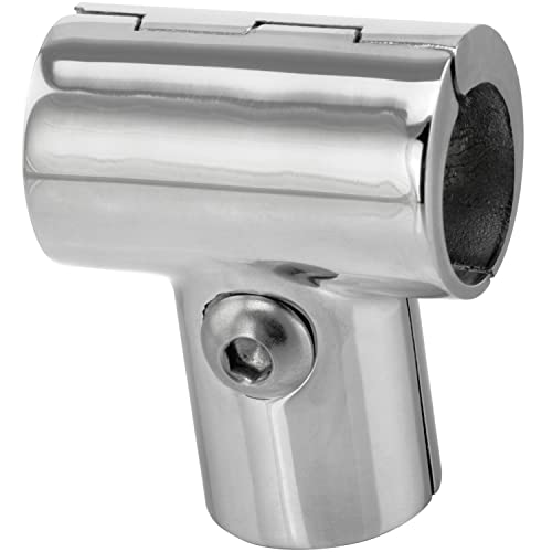 FASTON® Handlaufhalterung 90° Relingbeschlag Klappbar 25 mm (2 Stück) Edelstahl A4 V4A Boot Reling Rohr Geländer Verbinder Handlauf Relingfuß von FASTON